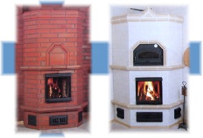 フィンランド式蓄熱型暖炉複数イメージ
