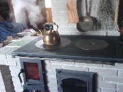 蓄熱暖炉複合型クッキング薪ストーブその１３